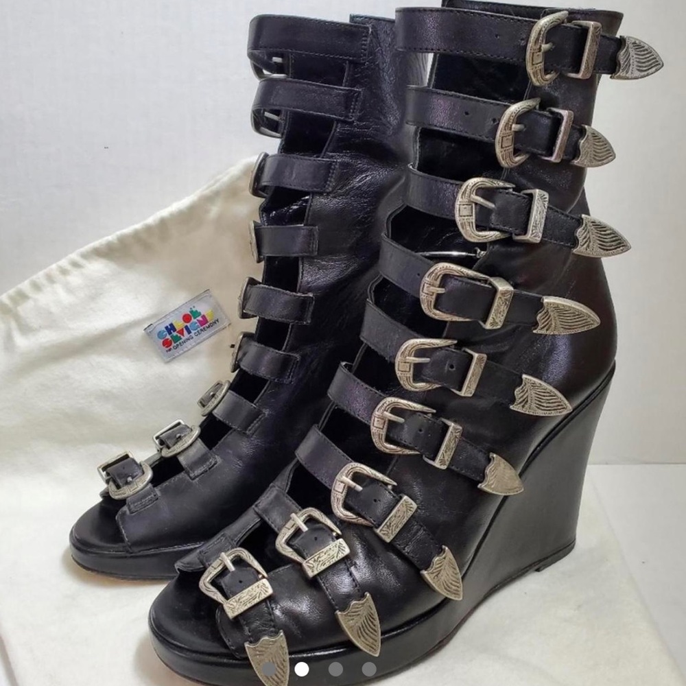 ISO Chloe Sevigny for Opening Ceremony Buckle Booties